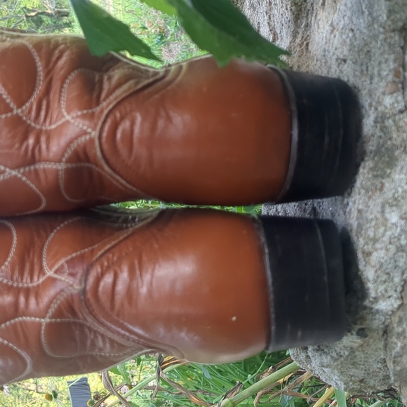 Vintage Black Label Tony Lama Western Boots | Womens 6.5-7D | Mid-calf - Picture 4 of 15